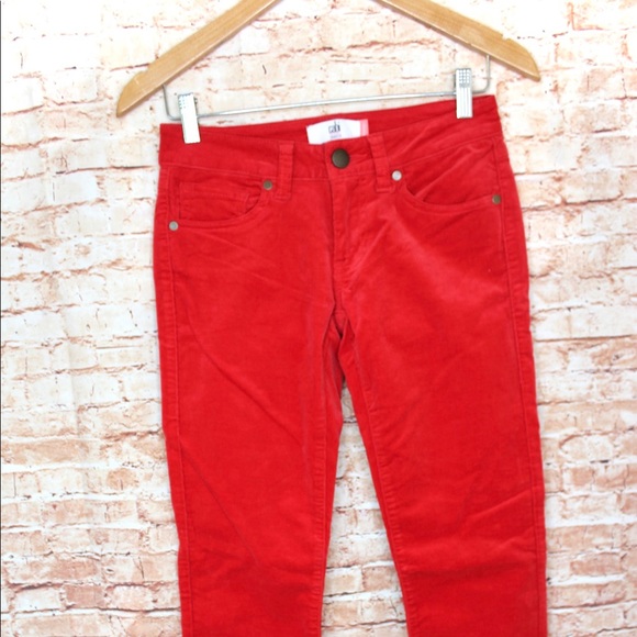 CAbi Jeans | Red Corduroy Skinny Fit Pants - Picture 4 of 11